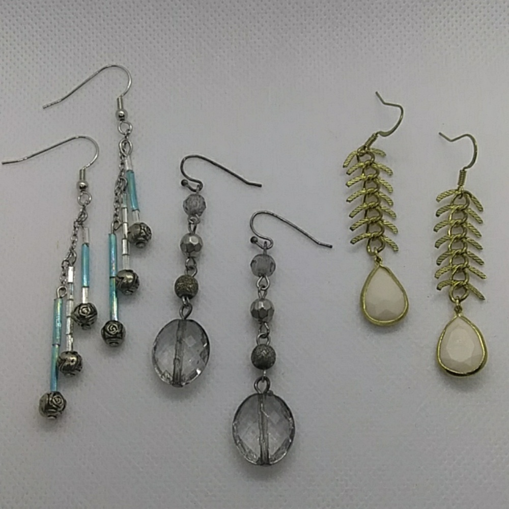 3 pair handmade earrings